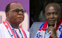 NPP National Chairman, Freddie Blay and four-time failed National Chairman Aspirant, Stephen Ntim