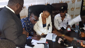 The music duo signing with the Gold marketing company