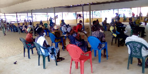 One of the registration centres in the Bia East constituency