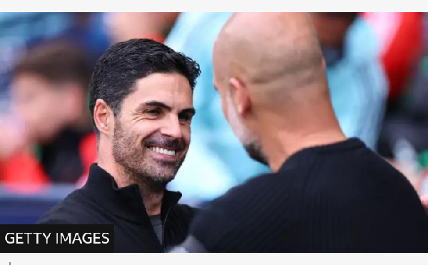 Mikel Arteta spent three and a half years as Pep Guardiola's assistant at Manchester City  Published