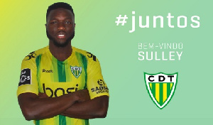 Muniru Sulley will wear jersey number  70 at CD Tondela