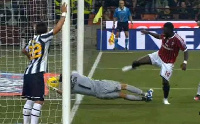 Buffon 'saves' Muntari's goal which was not allowed to stand