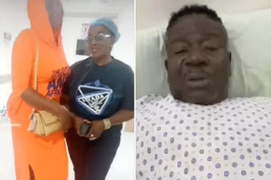 Rita Edochie visited Mr Ibu at the hospital