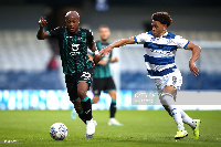 Andre Ayew of Swansea City during the Sky Bet Championship match between Queens Park Rangers