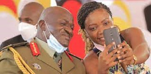 Gen Edward Katumba Wamala with his late daughter, Brenda Nantongo