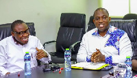 Dr. Da-Costa Aboagye, Chief Executive Officer, National Health Insurance Authority (left)