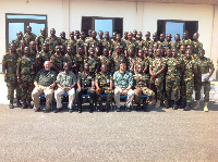 A group picture of the participating soldiers