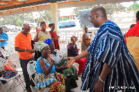 Vice President Dr Mahamudu Bawumia visits the Weija leprosarium