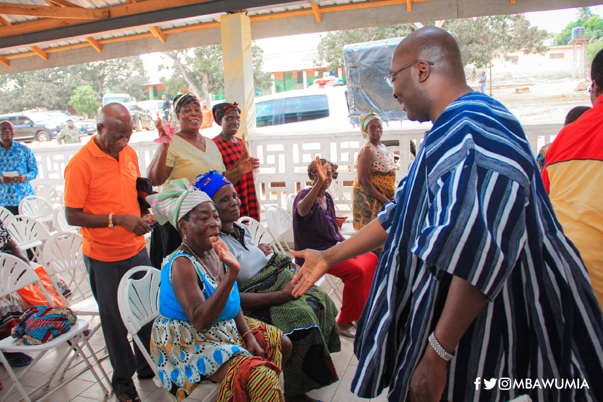 Vice President Dr Mahamudu Bawumia visits the Weija leprosarium