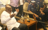 President-elect, Nana Akufo-Addo and Inspector General of Police (IGP) John Kudalor