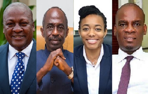 Collage (L - R) of John Mahama, Asiedu Nketia, Zanetor Agyeman Rawlings and Haruna Iddrisu