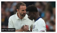 Gareth Southgate introduced Bukayo Saka off the England bench against Iceland