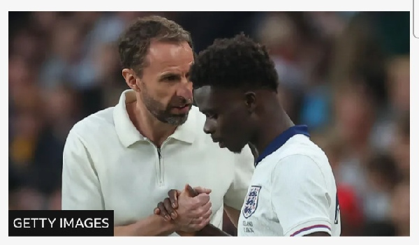 Gareth Southgate introduced Bukayo Saka off the England bench against Iceland