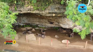 The cave is part of tourist attractions at the Abetifi Stone Age Park in Ghana