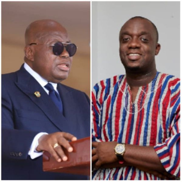 President Akufo-Addo and Justin Kodua Frimpong, NPP General Secretary