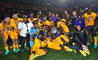 Assistant coach John Paintsil won his first silverware as Kaizer Chiefs