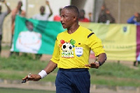 Referee Reginald Lathbridge is serving a life ban imposed on him by the GFA Disciplinary Committee