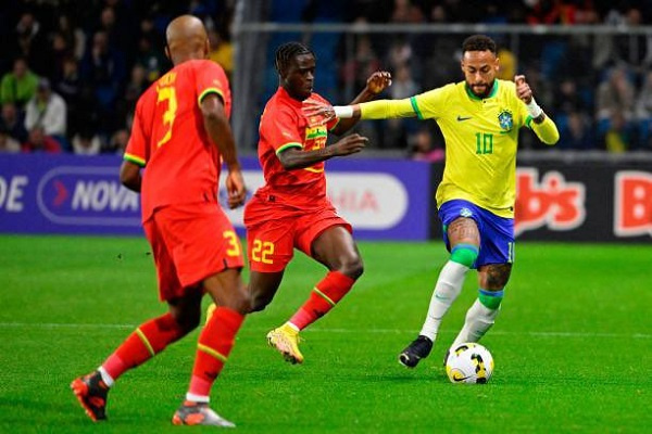 Neymar in action against Ghana