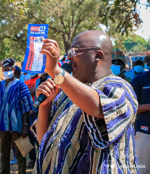 Bawumia Holds Ballot Paper