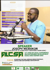 Ghanaian human rights activist, Joseph Kobla Wemakor