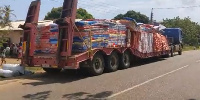 A trailer load of the donated items