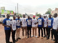 Some youth at the NPP delegates conference at Ejisu in the Ashanti region