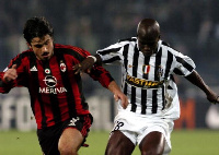 Former Black Stars captain, Stephen Appiah (R)