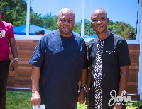 John Mahama and Bright Kumordzie