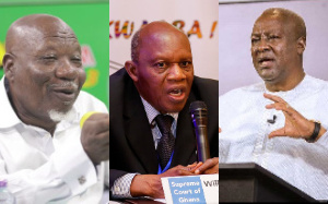 Allotey Jacobs, Justice William Atuguba and Former President John Dramani Mahama