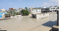 The city of Misrata, in the west, was among those hit by heavy rains