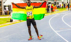 Edwin Kwabla Gadayi won the men's 100m final