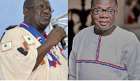 Former National Chairman of the NPP, Paul Afoko and Newly elected National Chairman, Freddie Blay