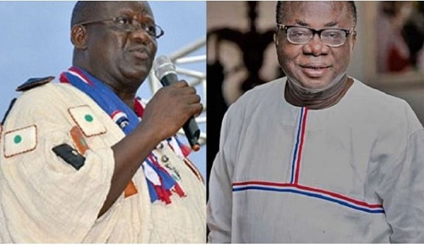 Former National Chairman of the NPP, Paul Afoko and Newly elected National Chairman, Freddie Blay