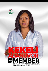 Kekeli Adanuvor is branch women's organizer since 2016