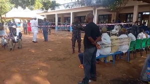 Polling center at Yendi