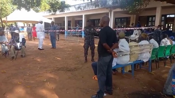 Polling center at Yendi