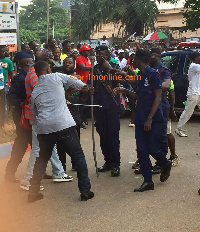 The scene at the Nima residence of Nana Akufo-Addo