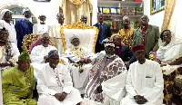 Representatives of the National Peace Council in a pose with the National Chief Imam