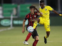 Harrison Afful in action for Columbus Crew