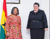 New US Ambassador ,Virginia E. Palmer and Shirley Ayorkor Botchwey