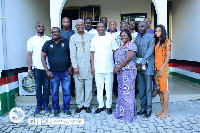 Sylvester Mensah with some constituency executives