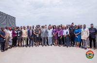 Alban Bagbin with the workshop participants