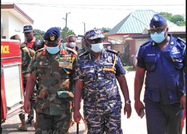 The team was lead by Brigadier-General Joseph Aphour,General Officer Commanding the Central Command