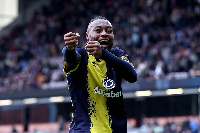 Antoine Semenyo celebrating his goal