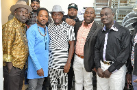 Counsellor Lutterodt(middle) with some Ghanaians in New York