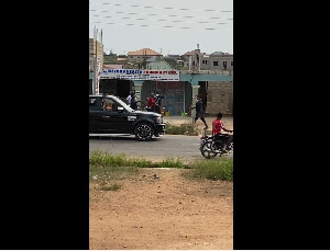 Funny Face being dragged by the Police