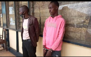 The two persons have been caught illegally registering residents in Tamale