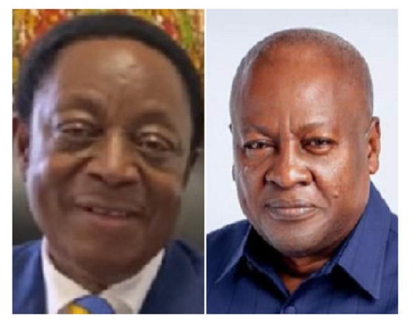 MembeDr Kwabena Duffuor and former President Mahama are contesting NDC's flagbearer