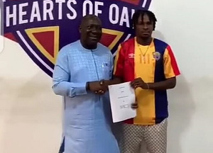 Michael Ampadu and board member Vincent Odotei Sowah