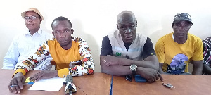 Some of the members of FOAEJU-GH at the press briefing